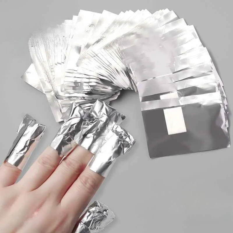 Nail Foil Transfer - Dissolvant d'enveloppes pour ongles en aluminium,
