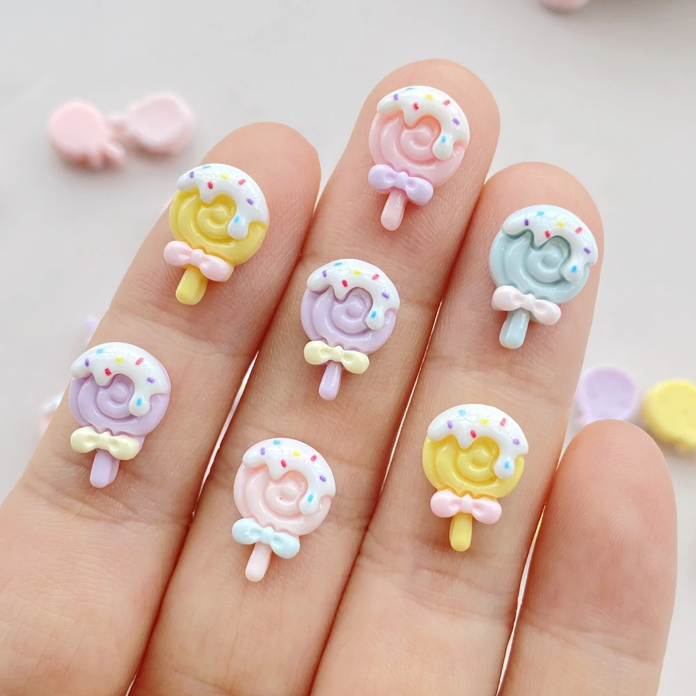 Nail Art Quirky - 30 pièces résine coloré 3D Mini