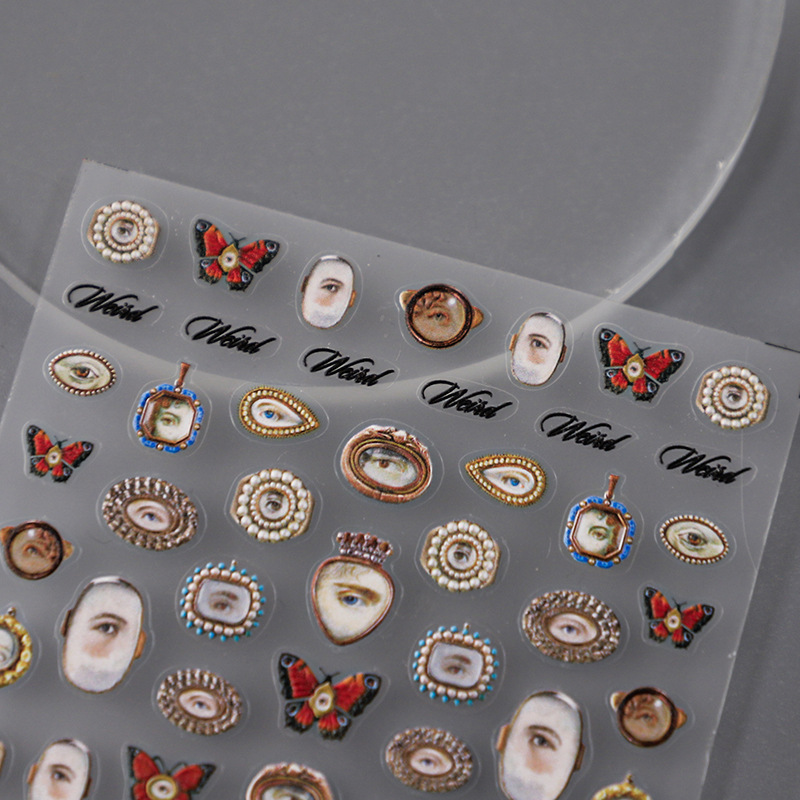 Nail Art Xmas - 1 pièces 5D en relief Halloween