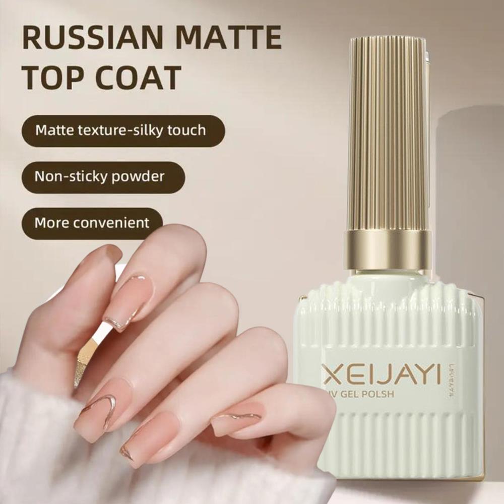 Gel Top Coat - Vernis Gel Semi-Permanent Mat Russe 15ml,