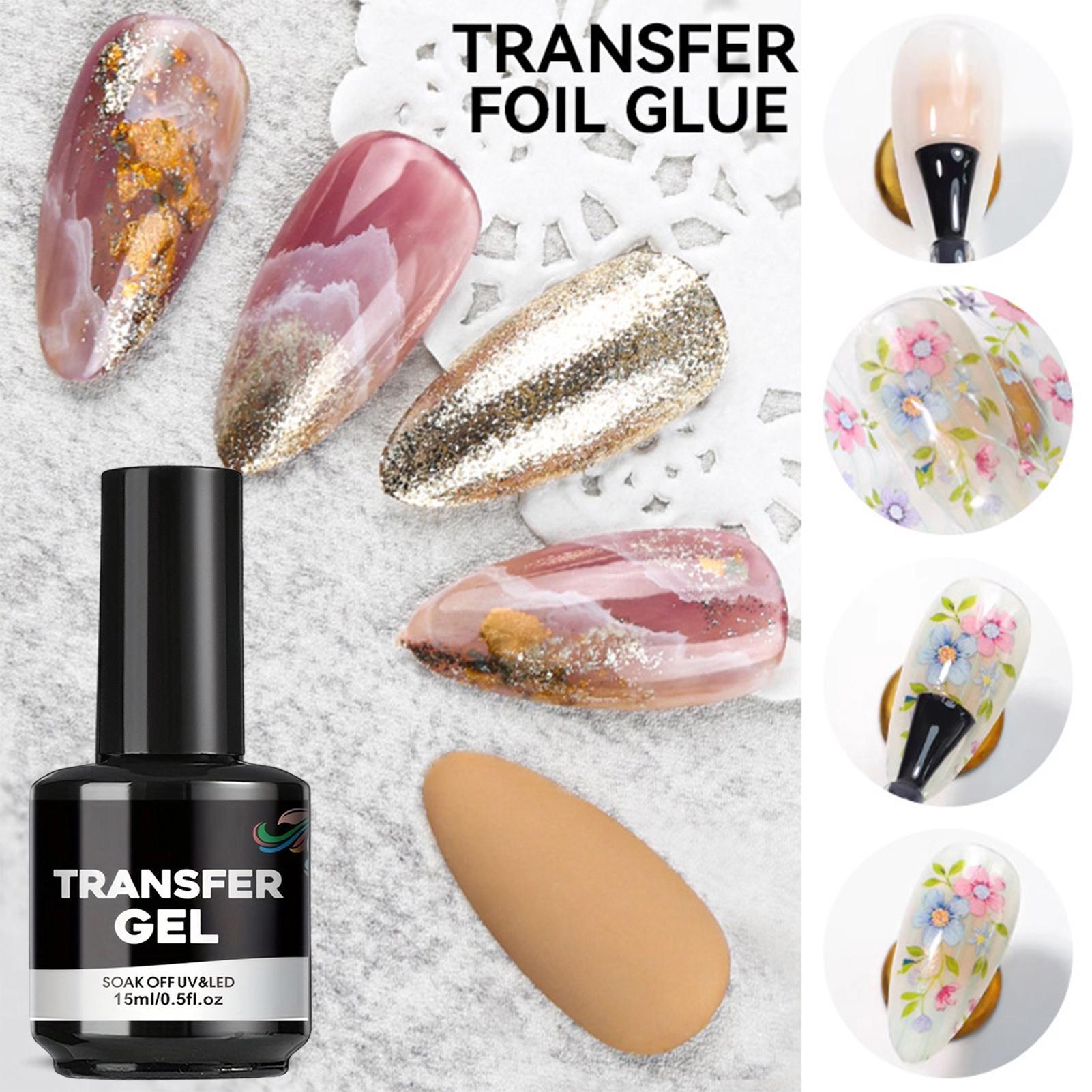 Nail Foil Transfer - Gel de transfert pour ongles 15ml,