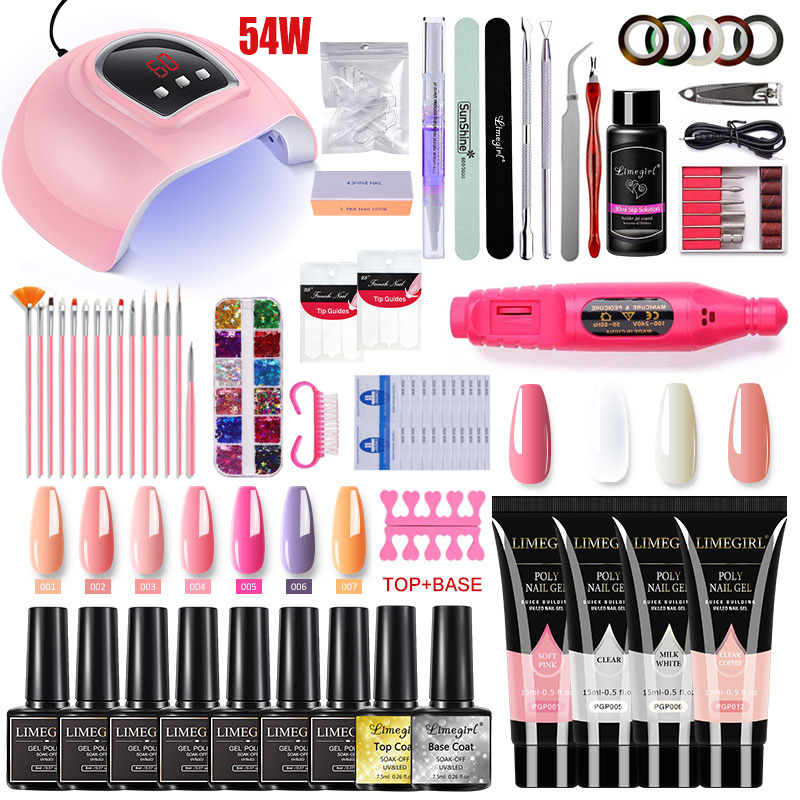 Gel Top Coat - Kit d'extension d'ongles vernis à ongles