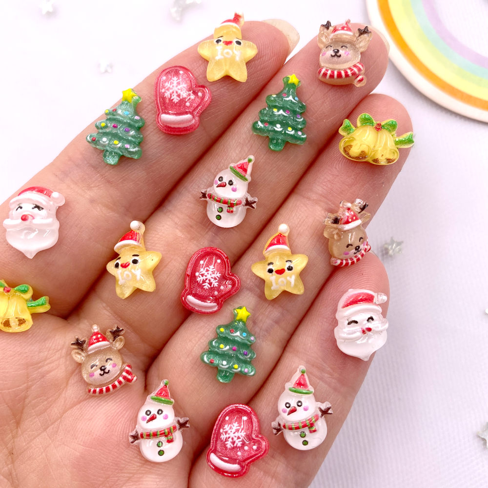 Nail Art Xmas - Mini figurine de Noël en résine