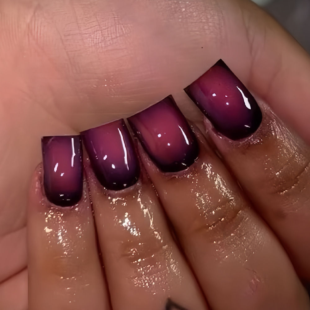 Nail Art Pink - Faux ongles carrés courts pour femmes,