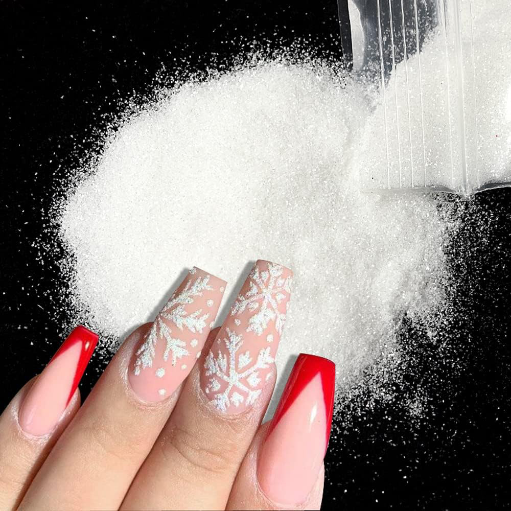 Nail Art Xmas - 50 g/sac noël blanc noir sucre