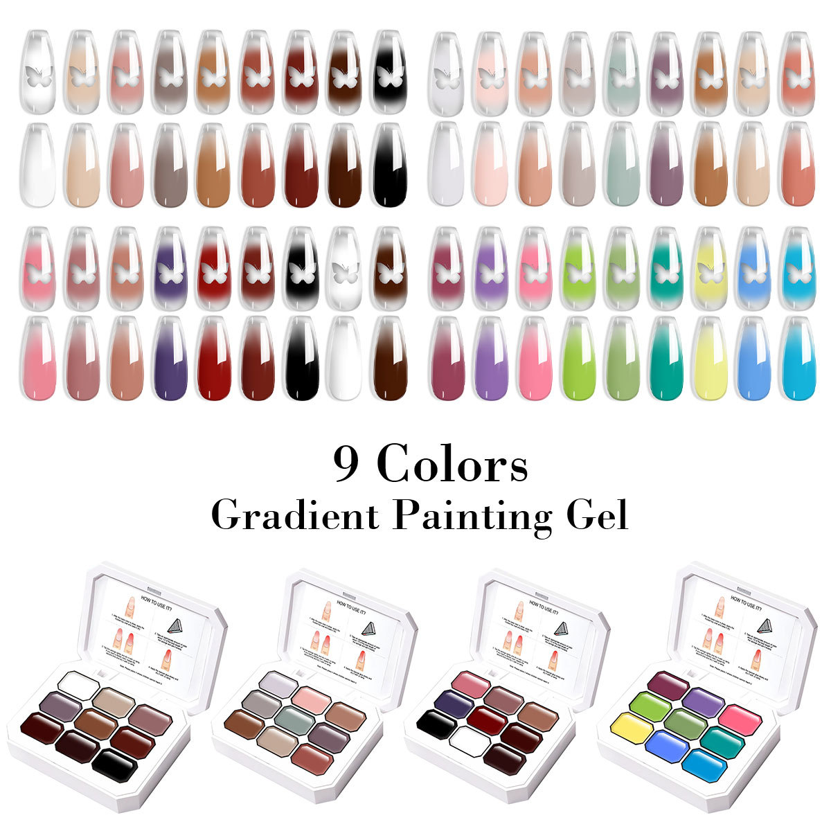 Gel Top Coat - Gel de peinture 3-en-1 pour tamponnage