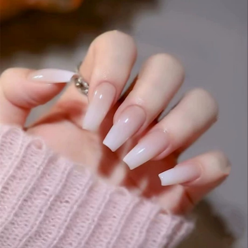 Nail Art Pink - 24 pièces/boîte Faux ongles longs forme