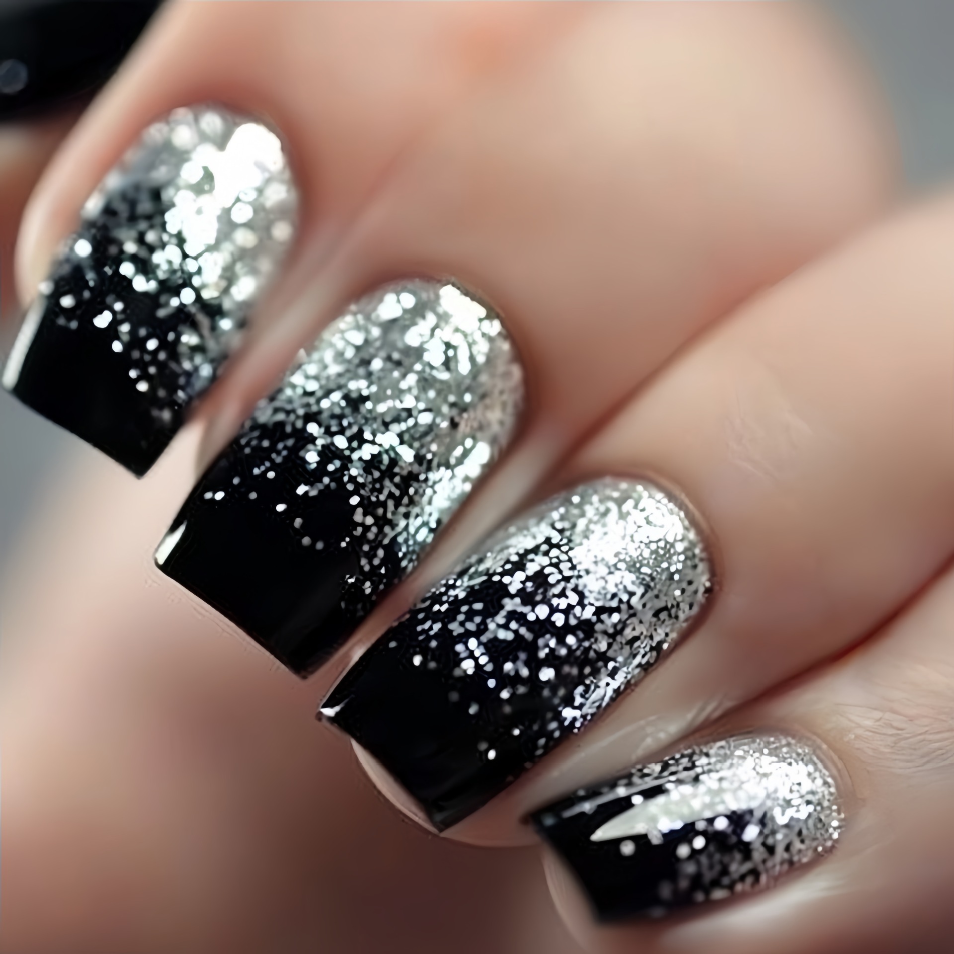 Nail Art Press On - Faux ongles courts et moyens dégradé