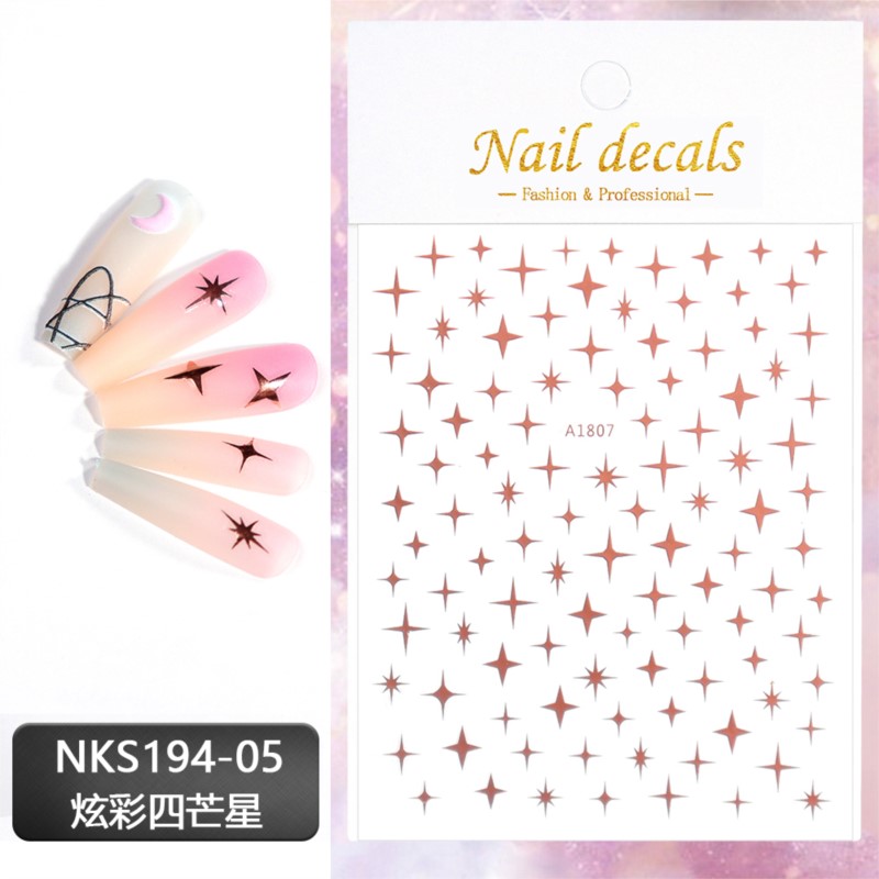 Autocollants 3D Laser argent/o - Nail Art Rose Gold avis et prix