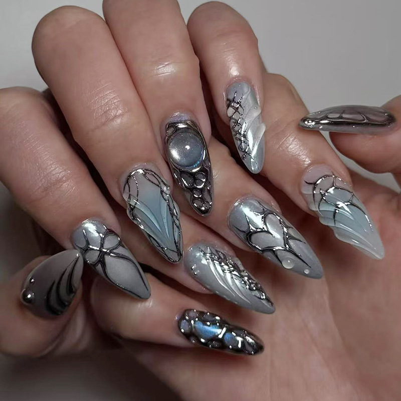 24 pièces portable presse sur  - Nail Art Press On avis et prix