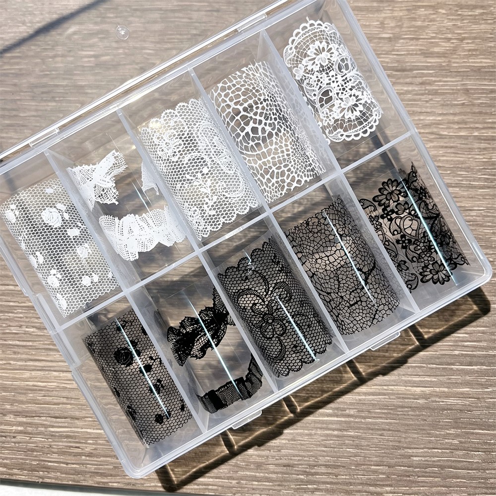 10 Rouleaux de Stickers Ongles - Nail Foil Transfer avis et prix