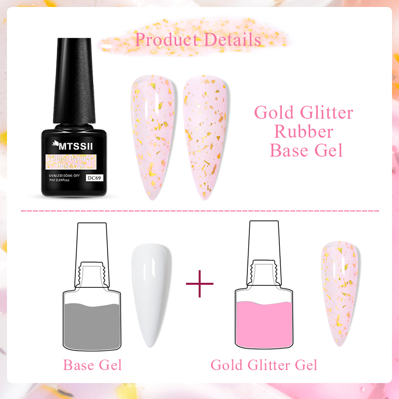 Mtssii-Gel de base en caoutcho - Nail Foil Transfer avis et prix