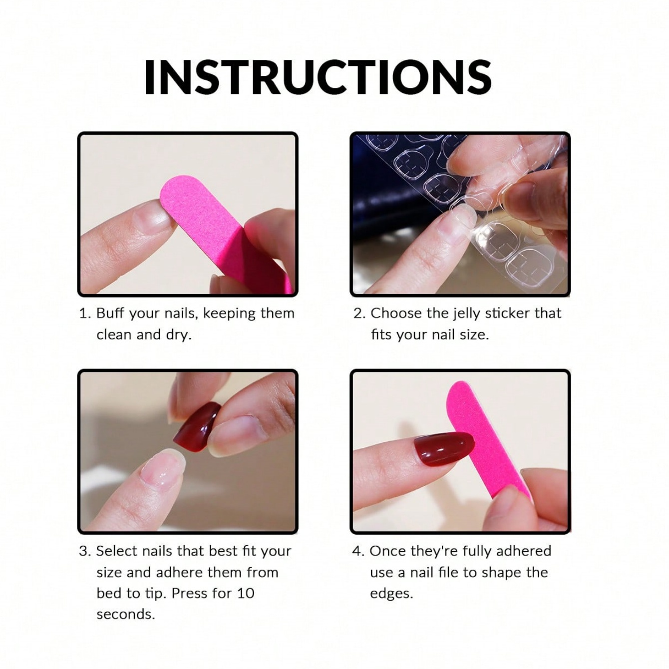 10 faux ongles en amande de ta - Nail Art Pink avis et prix