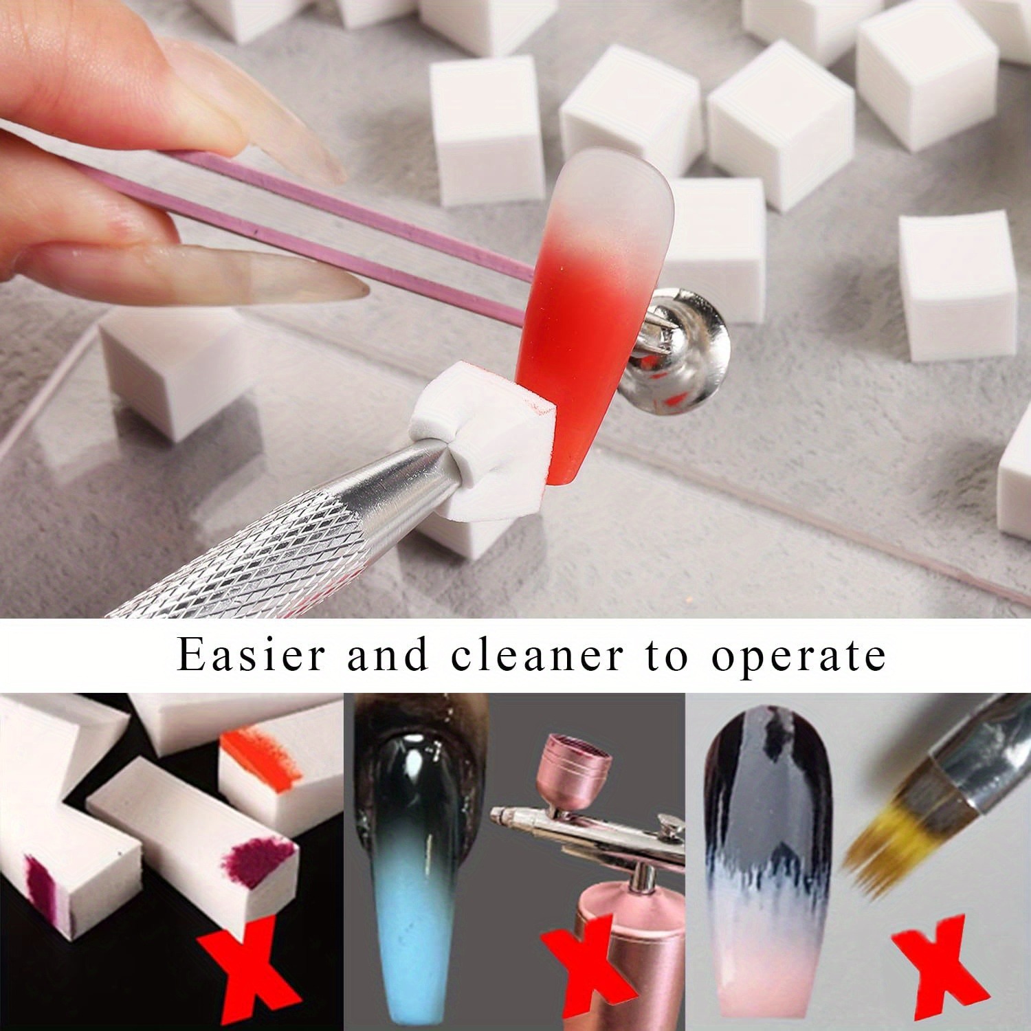 Ensemble d'éponges carrées pou - Nail Art Quirky avis et prix