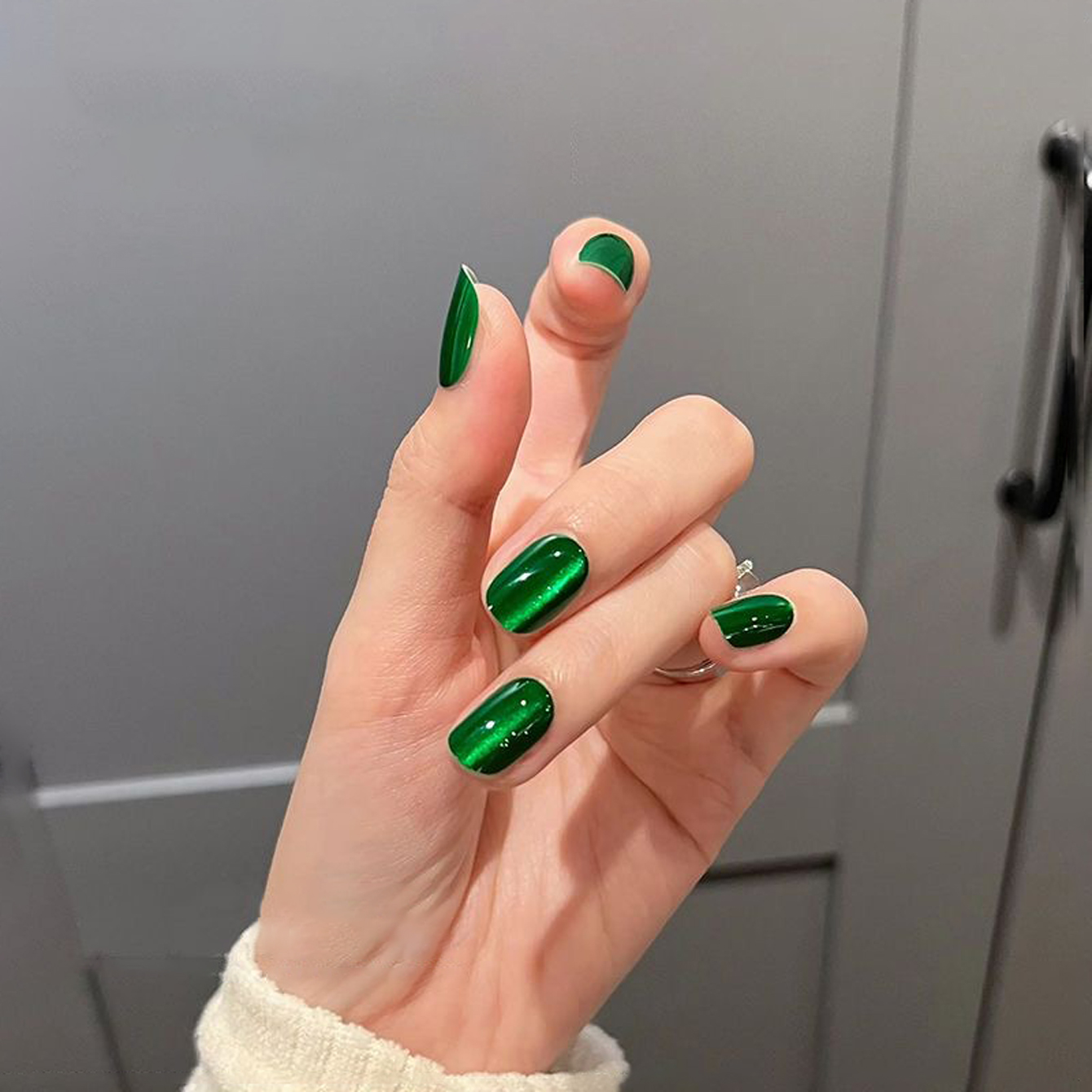 Vernis à ongles Gel œil de cha - Nail Art Emerald Green avis et prix