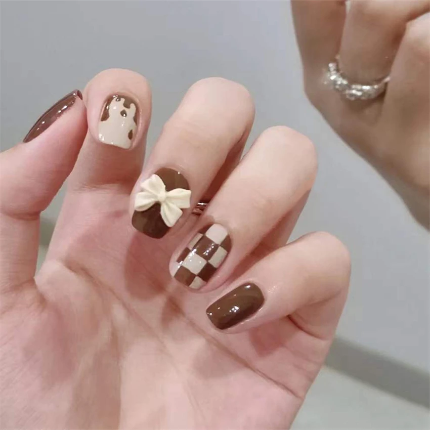 Faux acrylique long de Noël fa - Nail Art Xmas avis et prix