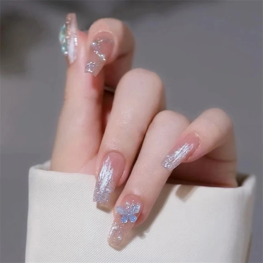Faux acrylique long de Noël fa - Nail Art Xmas avis et prix