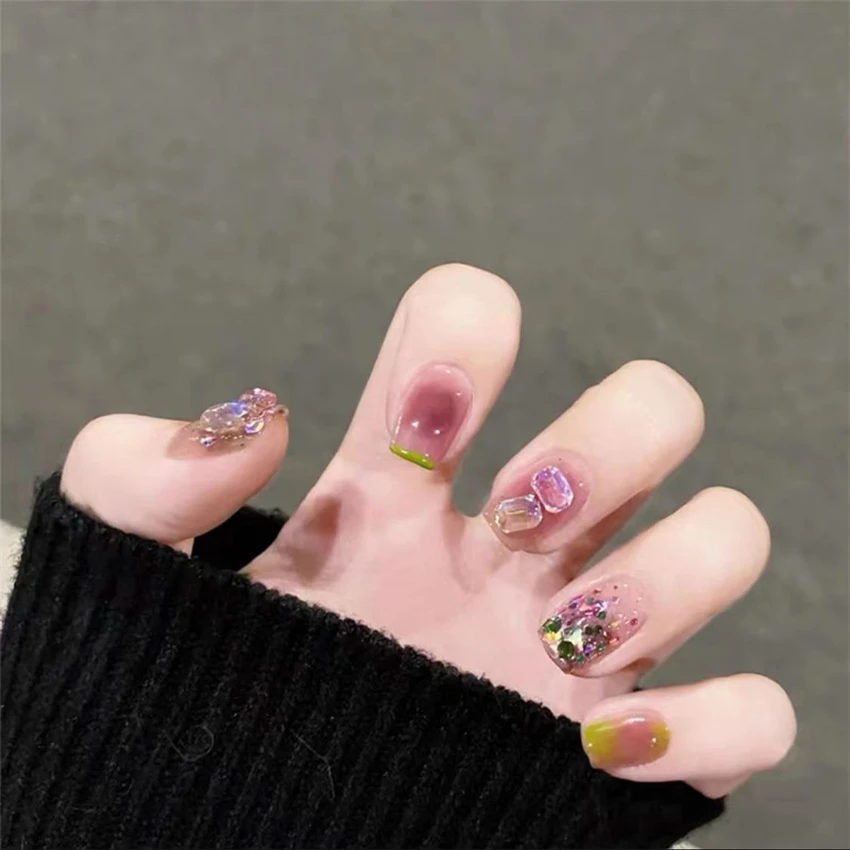 Faux acrylique long de Noël fa - Nail Art Xmas avis et prix