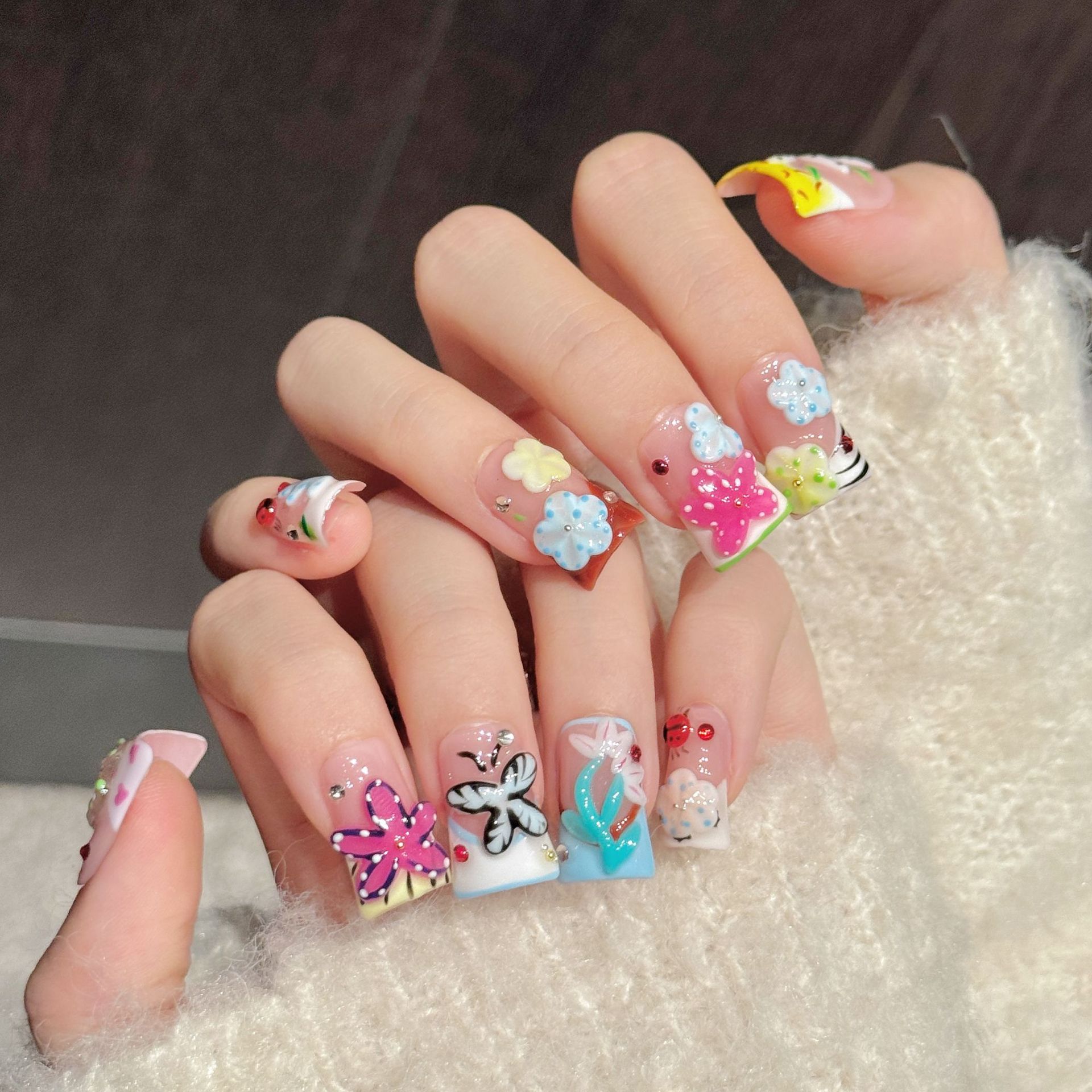 10 faux ongles faits à la main - Nail Art Press On avis et prix