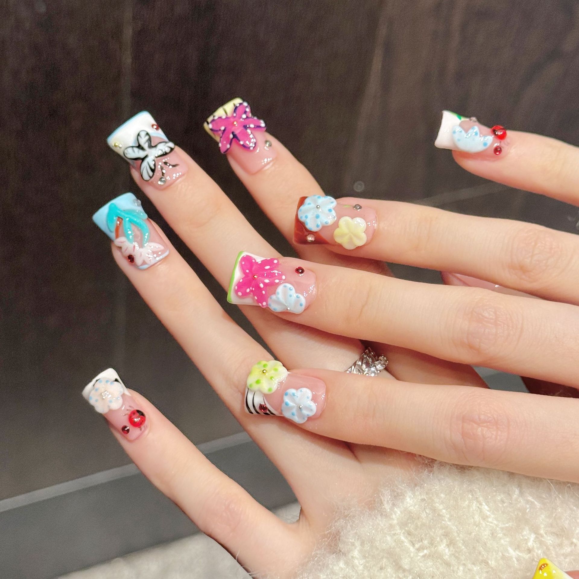 10 faux ongles faits à la main - Nail Art Press On avis et prix