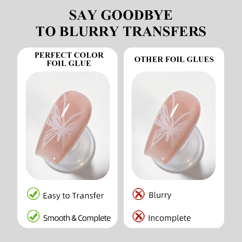 Colle à ongles PERFECT COLOR 1 - Nail Foil Transfer avis et prix