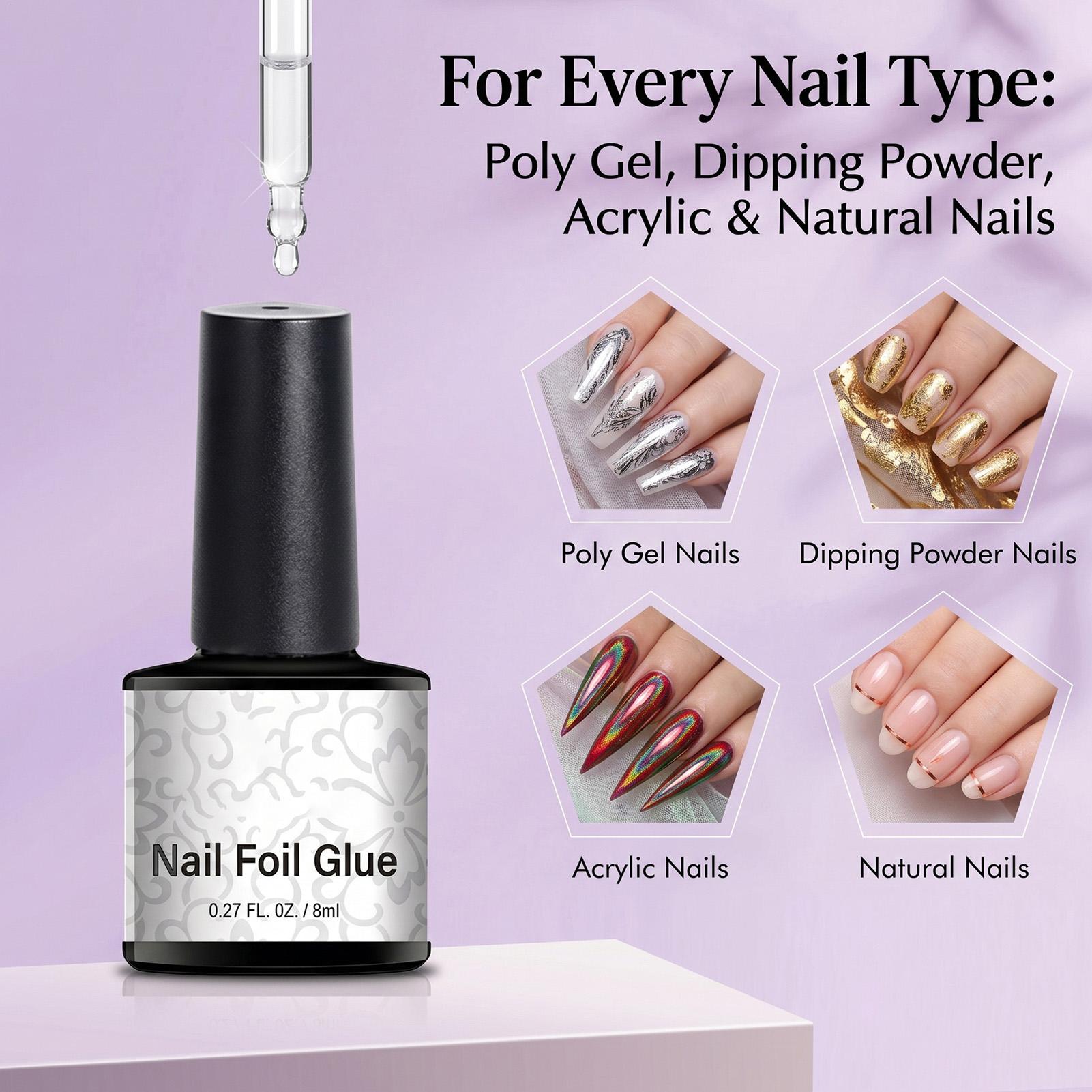 Colle pour feuilles de transfe - Nail Foil Transfer avis et prix