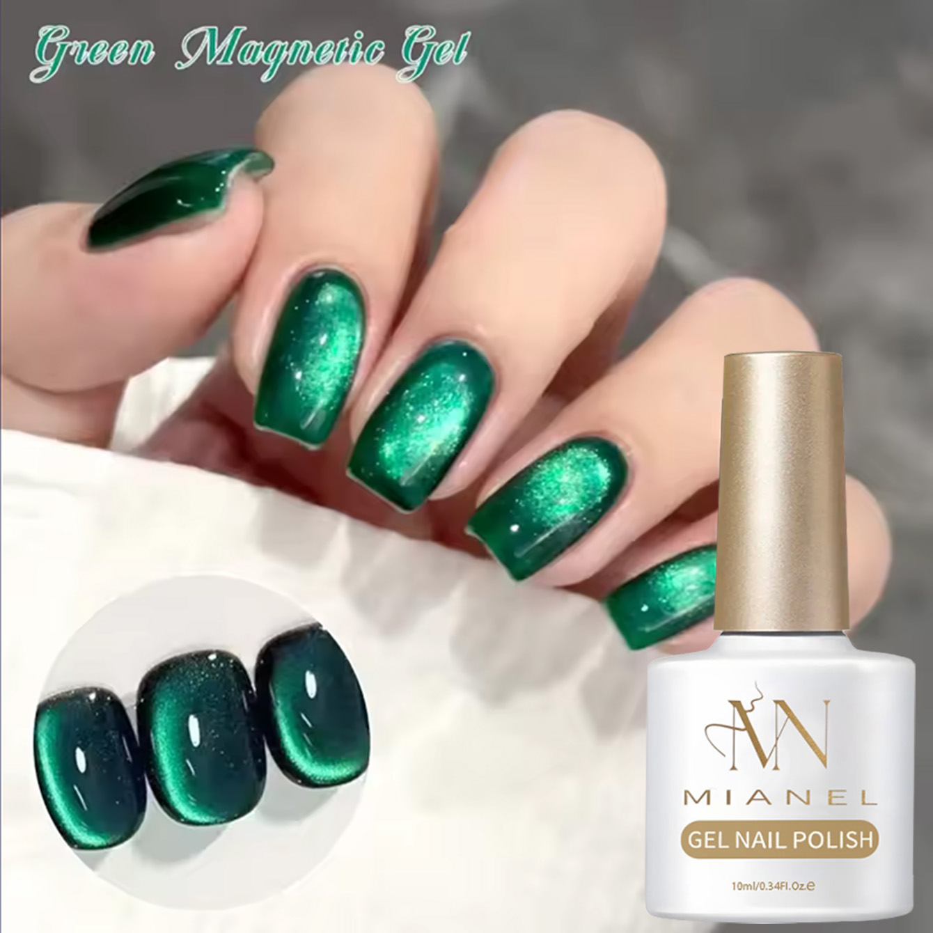 MAINEL 10ML 1Pcs Vernis Gel Ef - Nail Art Emerald Green avis et prix