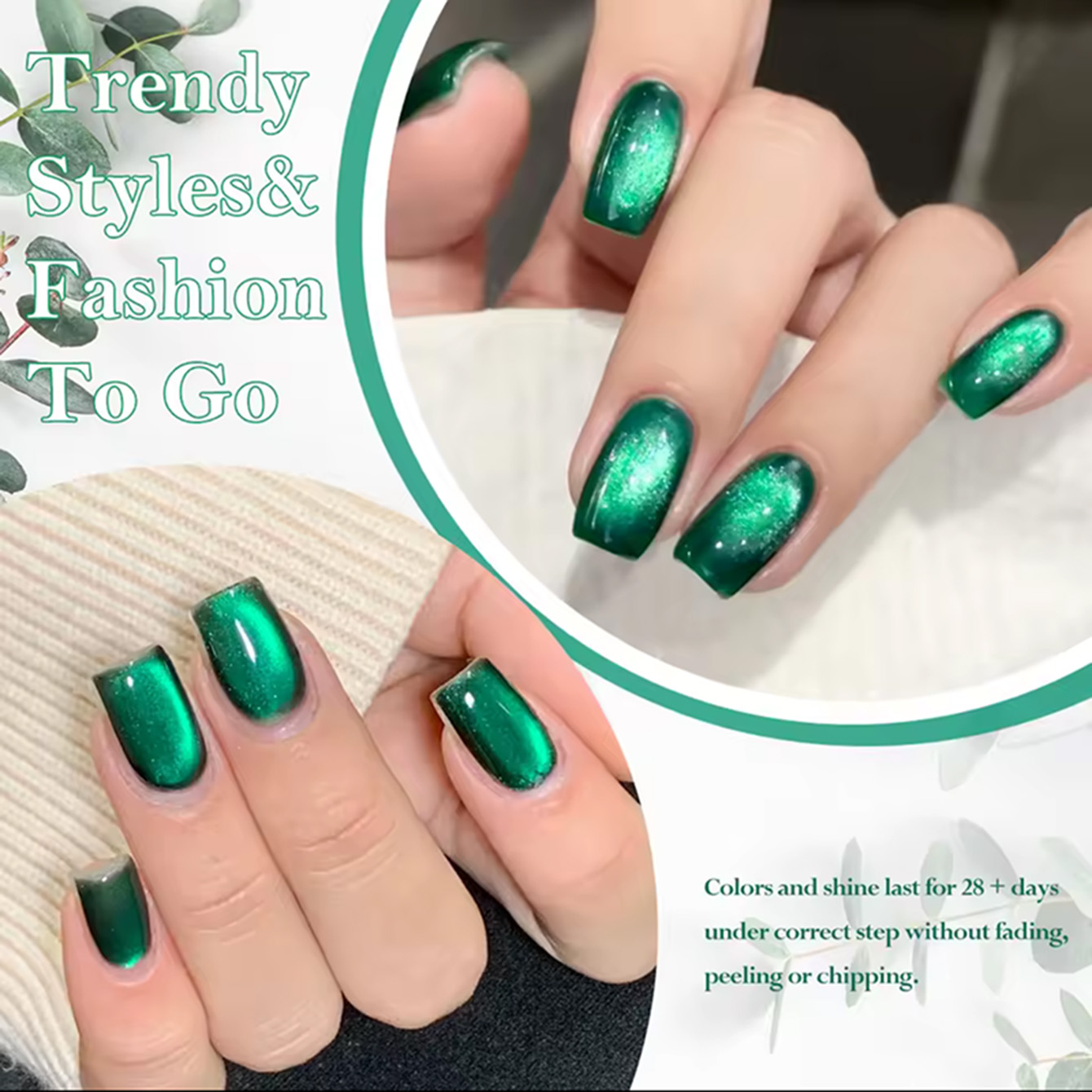MAINEL 10ML 1Pcs Vernis Gel Ef - Nail Art Emerald Green avis et prix