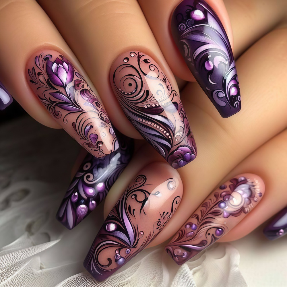 Faux ongles moyens pour femmes - Nail Art Overlay avis et prix