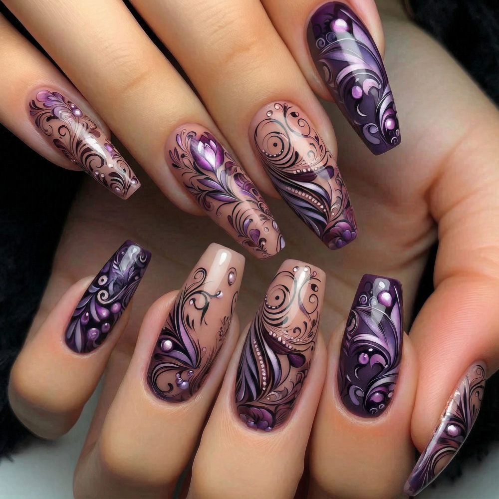 Faux ongles moyens pour femmes - Nail Art Overlay avis et prix