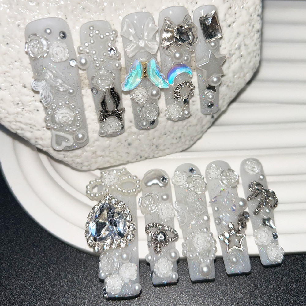 10PCS Faux Ongles à Presser Fa - Nail Art Overlay avis et prix