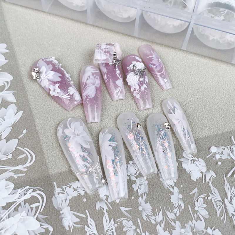 6 rouleaux/boîte Autocollants  - Nail Foil Transfer avis et prix