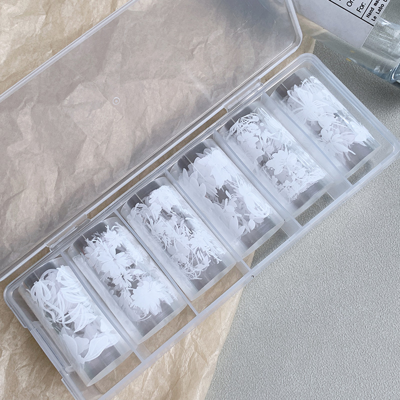 6 rouleaux/boîte Autocollants  - Nail Foil Transfer avis et prix