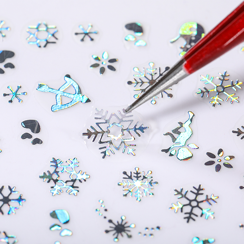 Autocollants holographiques po - Nail Art Xmas avis et prix