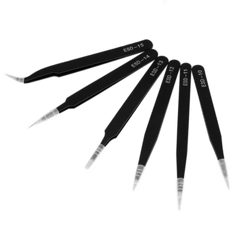 Pince à épiler noire droite in - Nail Art Quirky avis et prix