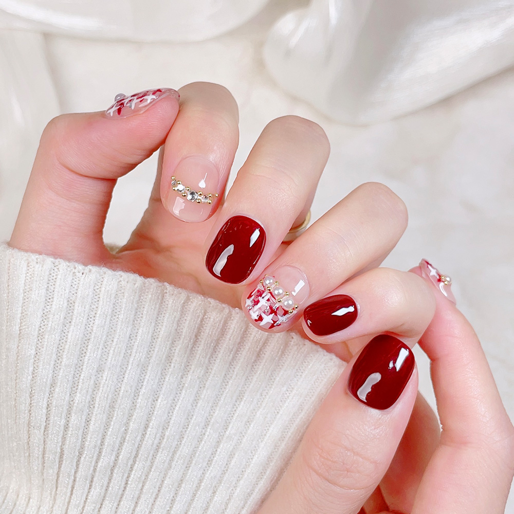Kit de 10 faux ongles courts c - Nail Art Quirky avis et prix