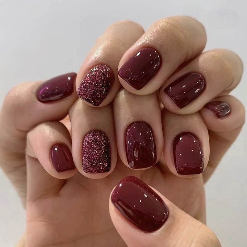 Faux ongles courts, carrés et  - Nail Art Press On avis et prix