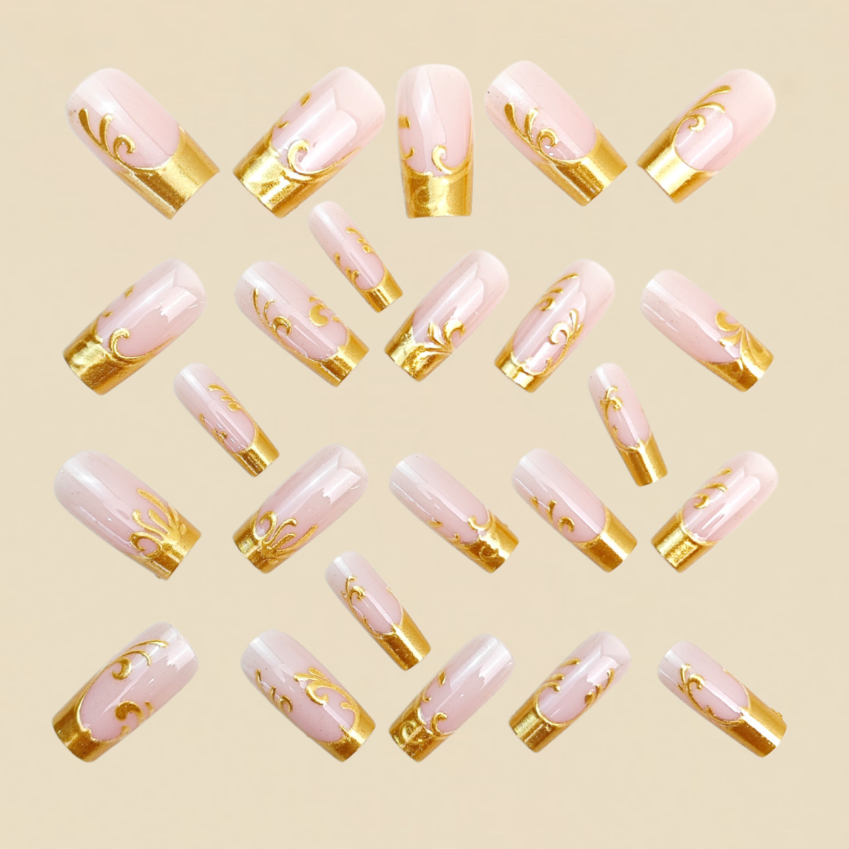 Faux ongles moyennement longs  - Nail Art Press On avis et prix