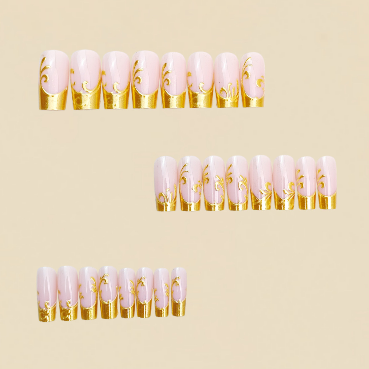 Faux ongles moyennement longs  - Nail Art Press On avis et prix