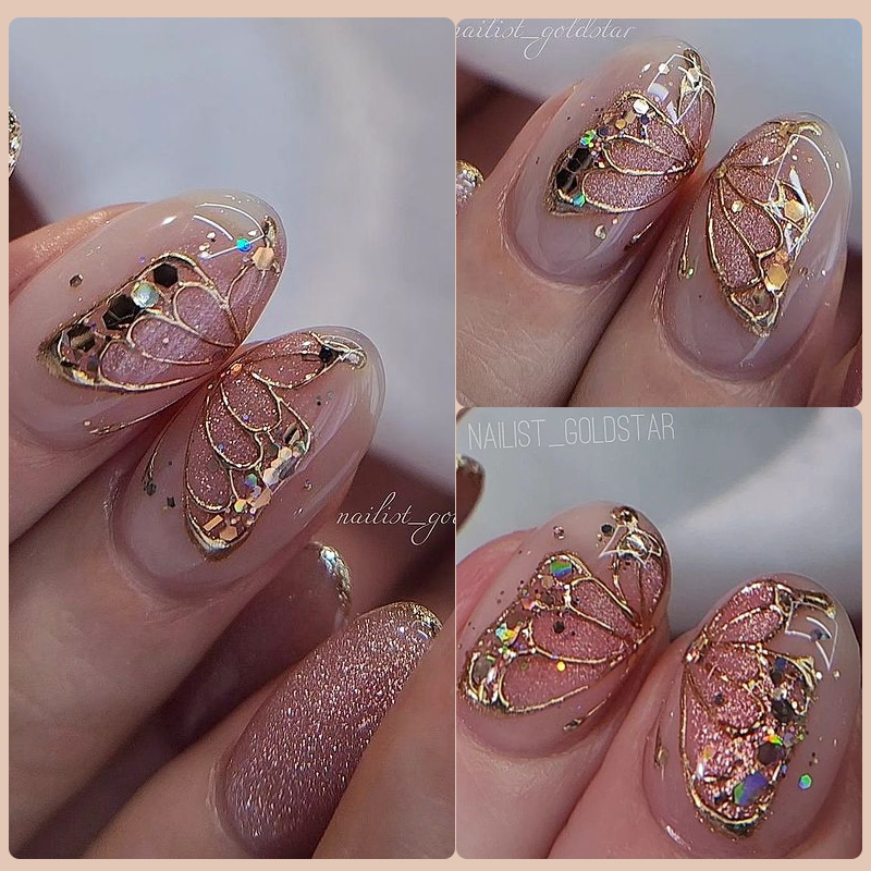 LILYCUTE 5ml Super brillant pe - Nail Art Rose Gold avis et prix